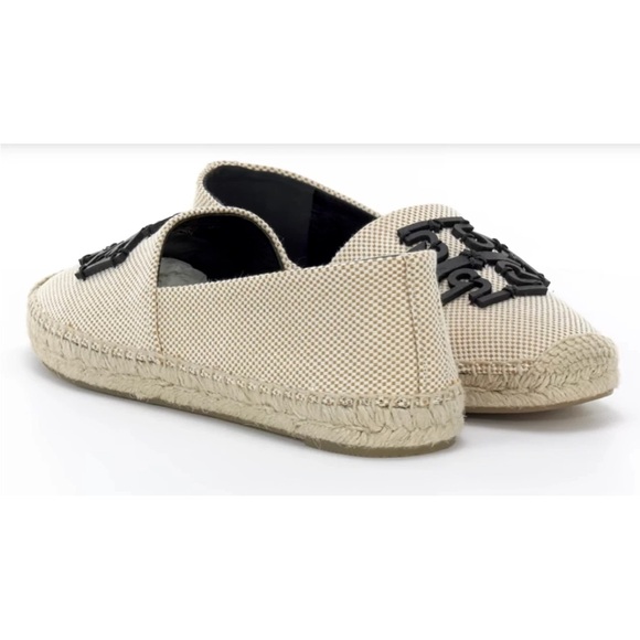 Tory Burch Black and Beige Espadrilles size 8.5 - Picture 3 of 13
